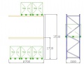 Pal-Rack 3500 pole 2700 / 500 kg / přídavné pole