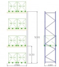 Pal-Rack 5000 pole 1900 / 500 kg / přídavné pole