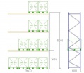 Pal-Rack 5000 pole 3600 / 500 kg / přídavné pole