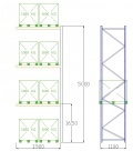 Pal-Rack 5000 pole 1900 / 1000 kg / přídavné pole