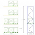 Pal-Rack 5000 pole 2700 / 1000 kg / přídavné pole