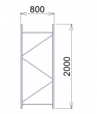 Rám Midi Rack 2000 x 800 mm