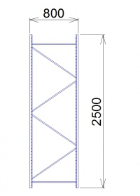 Rám Midi Rack 2500 x 800 mm