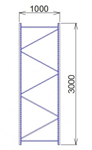 Rám Midi Rack 3000 x 1000 mm