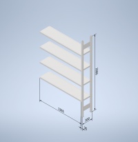 Stowshelf 2000/300 x 1300 přídavné pole