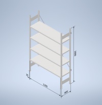 Stowshelf 2000/400 x 1300 základní pole