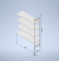 Stowshelf 2000/400 x 1300 přídavné pole