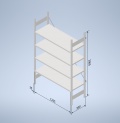 Stowshelf 2000/500 x 1300 základní pole