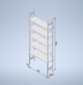 Stowshelf 2500/300 x 1000 základní pole