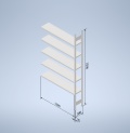 Stowshelf 2500/300 x 1300 přídavné pole