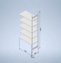 Stowshelf 2500/500 x 1000 přídavné pole