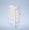 Stowshelf 2500/600 x 1300 přídavné pole