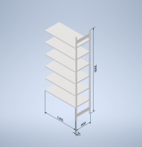 Stowshelf 3000/600 x 1300 přídavné pole