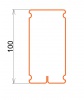 Paletový nosník použitý PNB0480(100mm)/1900 mm sada